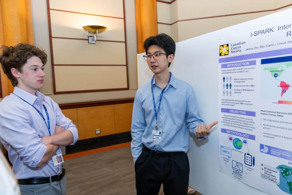 SRI summer students present their poster presentations at the competition